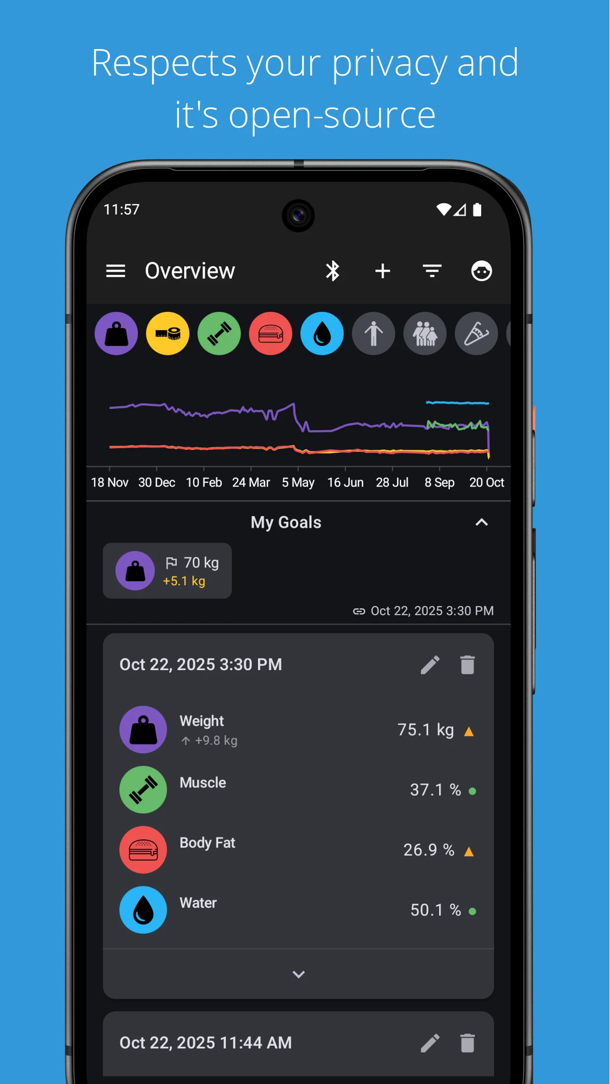 openScale screenshot