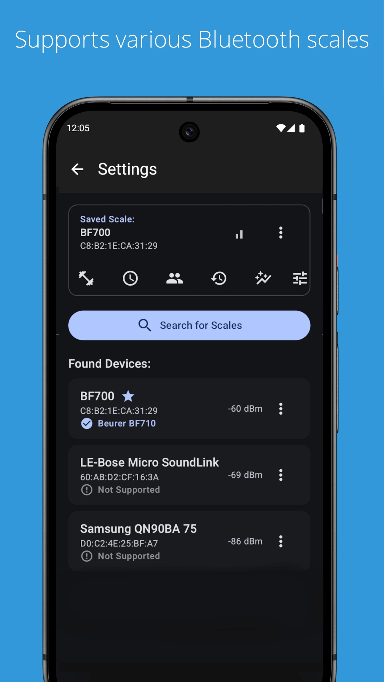 openScale screenshot
