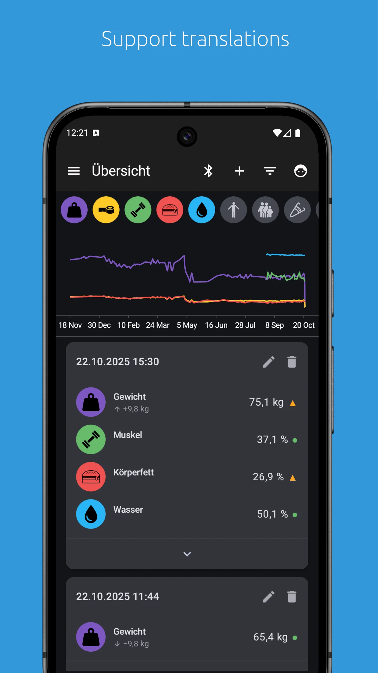 openScale screenshot