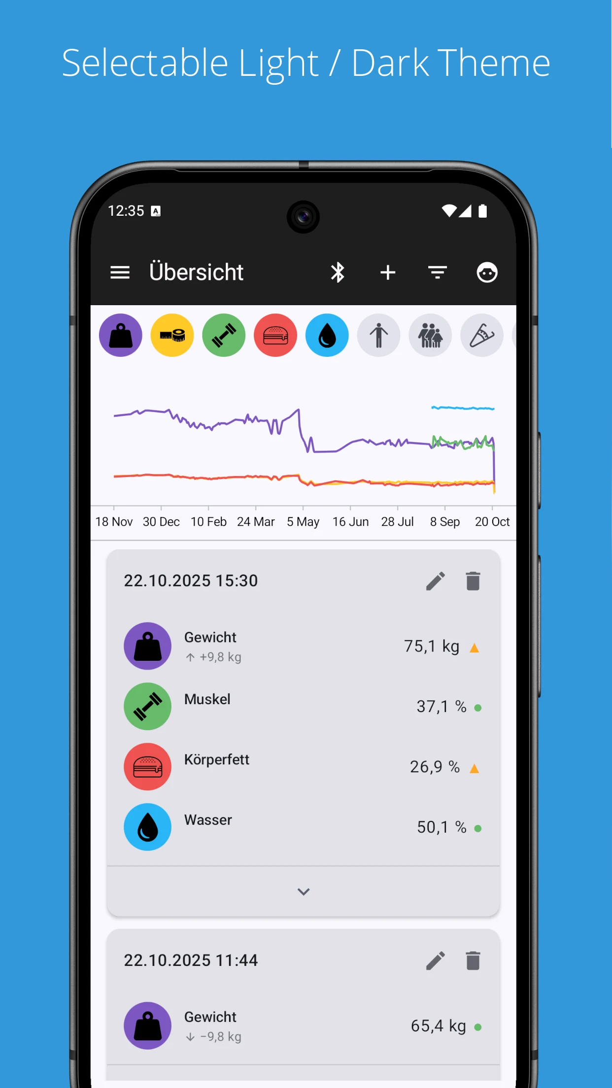 openScale screenshot